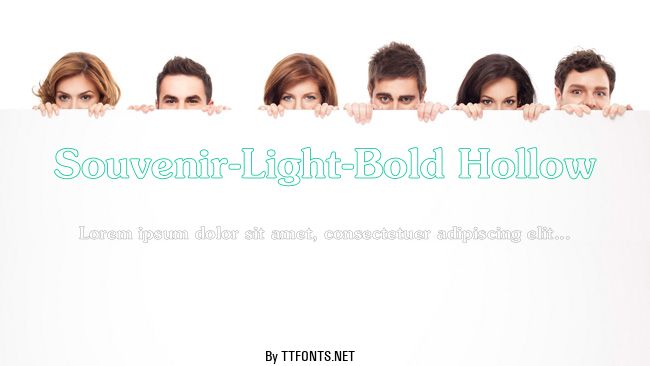 Souvenir-Light-Bold Hollow example